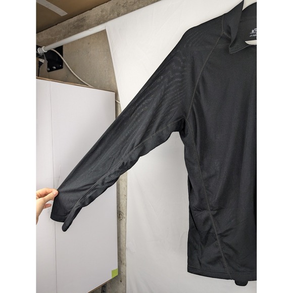 Patagonia Mens Performance‎ Baselayer Capilene 1/4 Zip Long Sleeve Shirt Black L - Picture 6 of 10